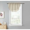 Kate Aurora Living Double Layered Sheer Rod Pocket Ascot Window Valances - 2 of 4