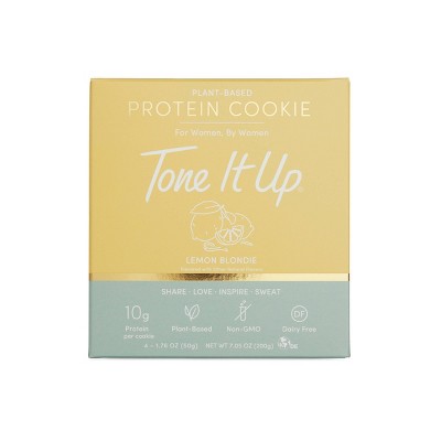 Tone It Up Plant-Based Protein Cookie - Lemon Blondie - 4ct