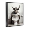 Stupell Industries Cattle Reading Newspaper Black Framed Giclee Art - 3 of 4