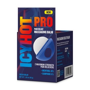 Icy Hot Pro Pain Relief Massaging Balm Easy-Grip Applicator with Menthol and Camphor - Maximum Strength - 1.25oz - 1 of 4
