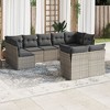 vidaXL Garden Sofa Set Gray - 2 of 4