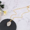 Natural Stone Chain Irregular Healing Crystal Raw Quartz Handmade Wrapped Gemstone Necklace for Women Men - 2 of 4