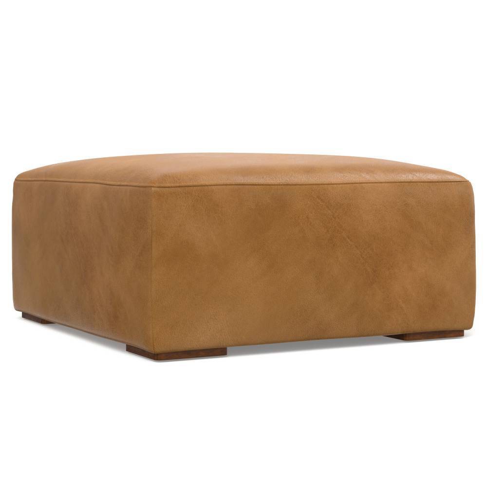 WyndenHall Biggs Ottoman Sienna