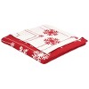 Frosty Throw - Red/White - 50" x 60" - Safavieh. - 4 of 4