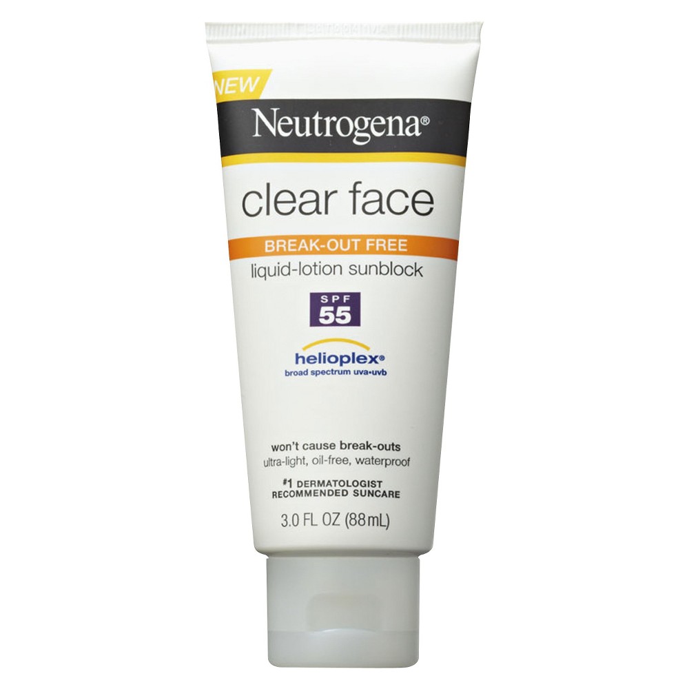 UPC 086800860334 product image for Neutrogena Clear Face Liquid Lotion Sunscreen Broad Spectrum SPF 55 | upcitemdb.com