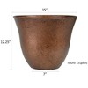 Classic Home and Garden Indoor/Outdoor Round Honeysuckle Resin Flower Pot Planter - 4 of 4