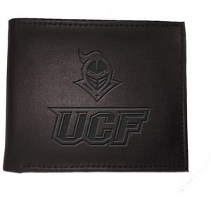 Evergreen NCAA UCF Knights Black Leather Bifold Wallet Officially Licensed with Gift Box - 1 of 1