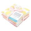 Hudson Baby Infant Girl Flannel Cotton Washcloths, Lemon Daisy 12 Pack, One Size - 2 of 4
