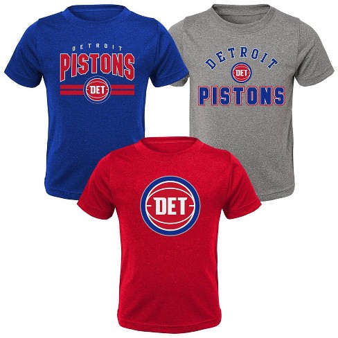 Nba Detroit Pistons Toddler Boys' 3pk T-shirts : Target
