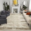 Modern Abstract Washable Rug – Non-Slip, Low Pile, Non-Shedding, Distressed Thin Design for Living Room, Bedroom, Dining Room, Office. - 2 of 4