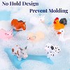 8-Piece No-Hole Bath Toy Set with Mesh Bag, Animal Themed Toys for Infants and Toddlers - 2 of 4
