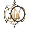 Crystorama Lighting Odelle 4 - Light Chandelier in  Matte Black/Antique Gold - 4 of 4