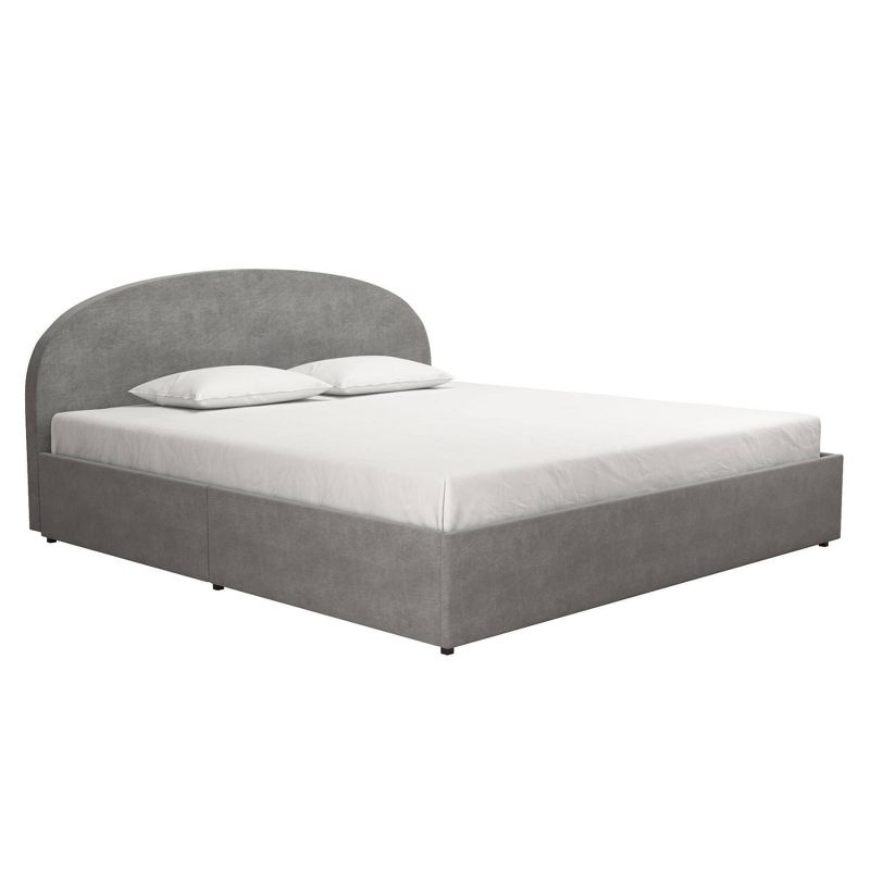 Size Moon Upholstered Bed Frame with Storage - Mr. Kate, 1 of 10