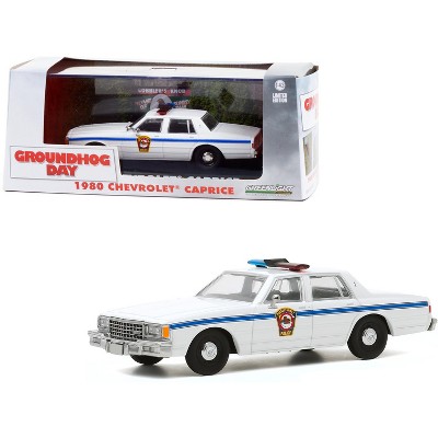 1980 Chevrolet Caprice "Punxsutawney Police" White "Groundhog Day" (1993) Movie 1/43 Diecast Model Car by Greenlight