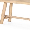 HomeRoots 56" Natural Distressed Solid Wood Live Edge Bench - 4 of 4