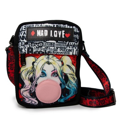 DC Comics Bag, Crossbody, Harley Quinn, Mad Love, Canvas