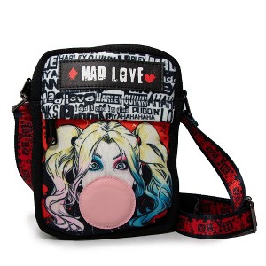 DC Comics Bag, Crossbody, Harley Quinn, Mad Love, Canvas - 1 of 4
