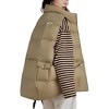 Womens Puffer Vest Ladies Sleeveless Zip Up Outerwear Warm Lightweight Down all Winter Jackets Coats - 4 of 4