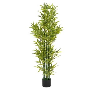 Dexmalle Set of 2 5' Artificial Bamboo with Pot - 1 of 4