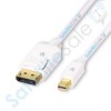 SatelliteSale Mini DisplayPort to Display Port DP Cable Male to Male 4K/30Hz 8.64Gbps Universal Wire PVC White Cord - 2 of 4