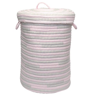 Colonial Mills Bella Nursery Laundry, 16"x16"x20", Pink Grey