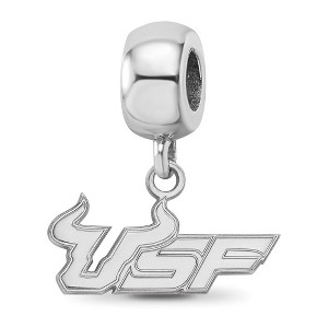 Black Bow Jewelry Sterling Silver South Florida Bulls NCAA Bead Charm - 1 of 4