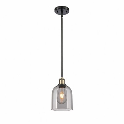 Bella - 1 Light Stem Hung Mini Pendant In Industrial Style-9.5 Inches Tall and 5.5 Inches Wide