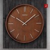 Seiko 13" Maddox Wooden Wall Clock, Brown - 2 of 4
