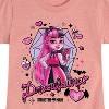 Girls' - Mattel - Draculaura Spider Web Icons Fitted Short Sleeve Graphic T-Shirt - 2 of 4