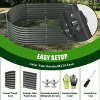 Rbied Galvanized Raised Garden Beds Outdoor, Oval Large Metal Deep Root Planter Box, Anti-Rust & Easy-Setup - 3 of 4