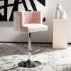 Zayna Adjustable Barstool - SFV4709 - Light Pink - Safavieh Couture - 2 of 4