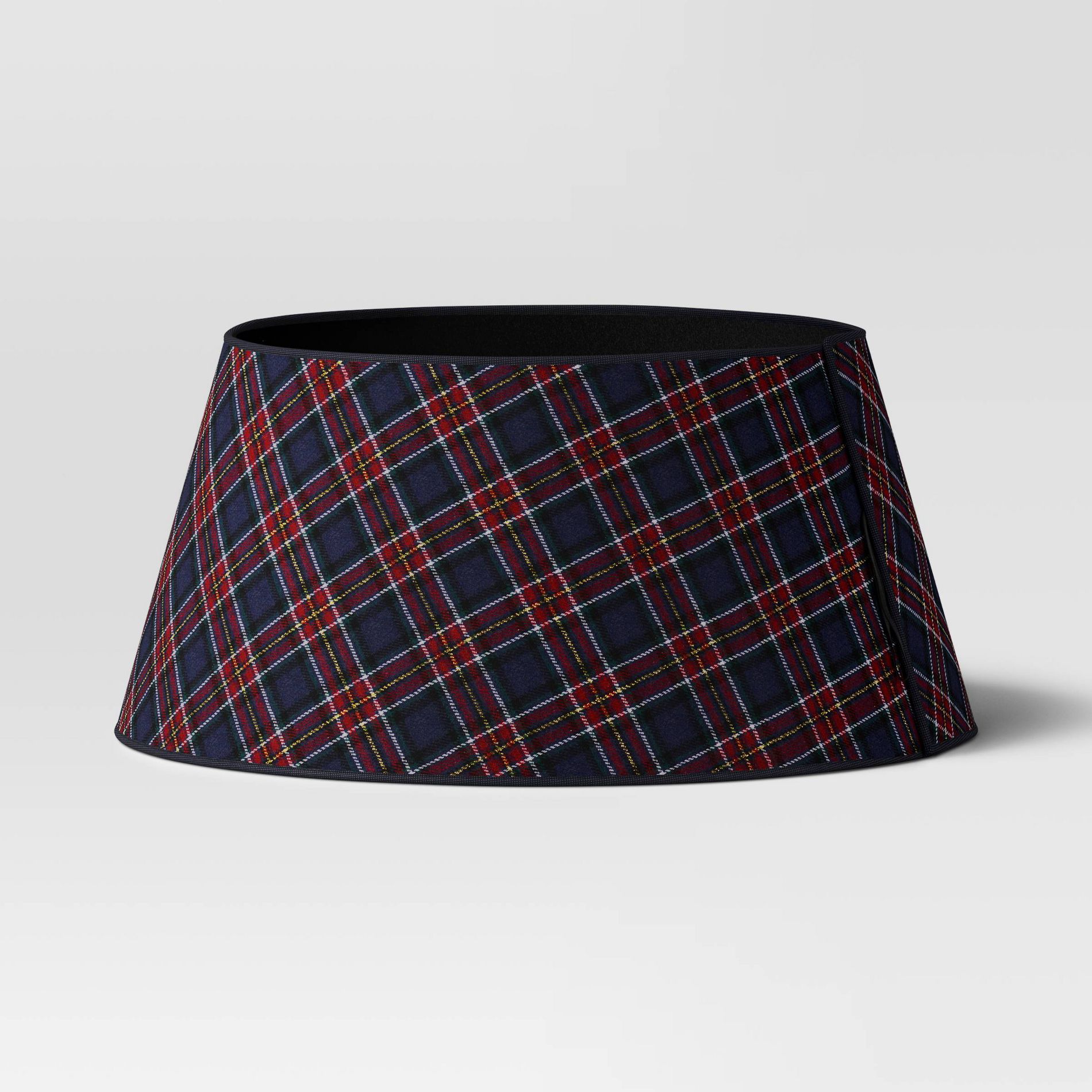 Christmas Roll Up Plaid Tree Collar Blue - Wondershop™