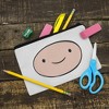 Adventure Time Finn Head Makeup Cosmetic Bag Organizer Pouch - 2 of 4
