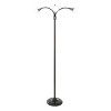 Hastings Home 3 Head LED Floor Lamp With Adjustable Arms, Touch Switch and Dimmer – Black - 2 of 4