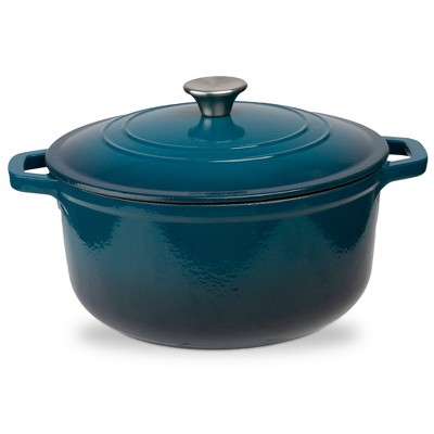 Lodge 6qt Cast Iron Enamel Dutch Oven Sage : Target