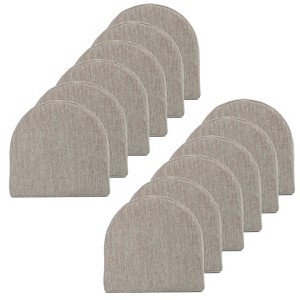 U-Shape High Density Memory Foam Chair Pads with Ties by Sweet Home Collection® - 1 of 4