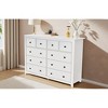 QingMoon Modern 10-Drawer Wide Dresser, Large Storage Chest With Gold Handles For Bedroom, Closet & Living Room Organization - 2 of 4