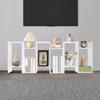 YIYIBYUS S-shaped Bookshelf, 6-tier Modern Geometric Bookcase - 3 of 4