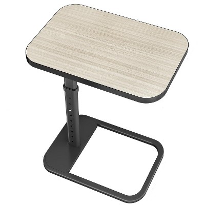 TV tray table, adjustable height and 90 ¡ã flip panel design, sofa armrest end table