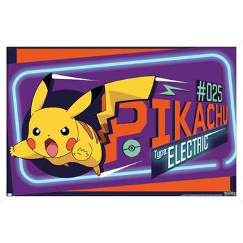 Trends International Pokémon - Pikachu, Eevee, And Its Evolutions Framed  Wall Poster Prints Barnwood Framed Version 14.725 X 22.375 : Target