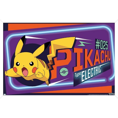 Pokémon - Pikachu, Eevee, And Its Evolutions Wall Poster, 14.725 x 22.375  