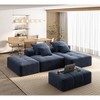 KWPZQEB Modular Sectional Sofa, Comfy Cloud Couch with Movable Ottoman & Pillows, Oversized Chenille Modular Sofa for Living Room - 2 of 4