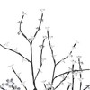 vidaXL 4 ft Artificial Christmas Tree - LED Light Blue Cherry Blossom - Indoor & Outdoor Holiday Decoration - 4 of 4