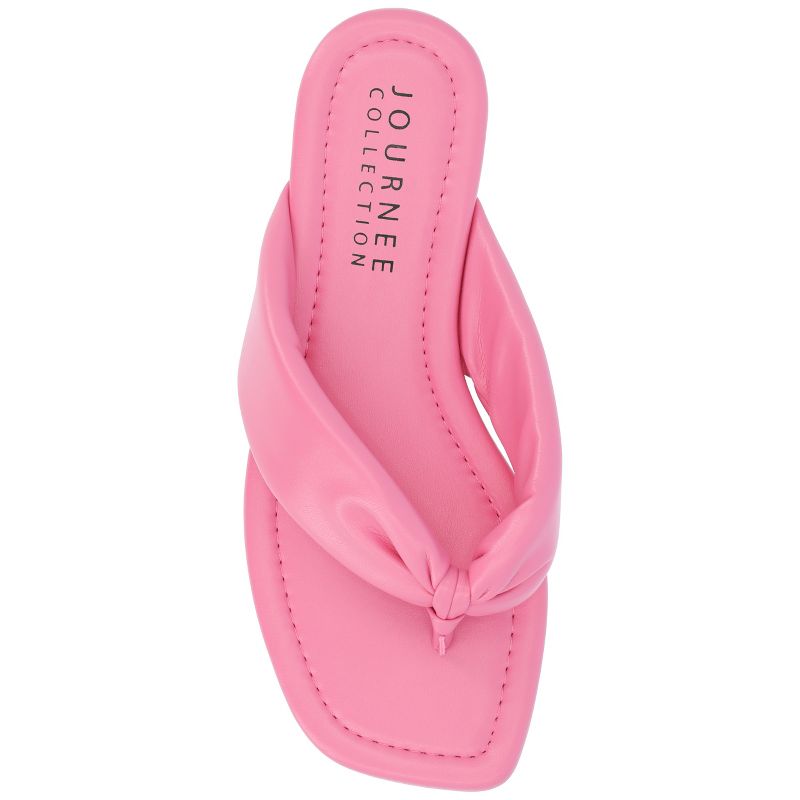 Journee Collection Womens Kyleen Tru Comfort Foam Flip Flop Puffy Sandal, 5 of 11