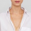 Adornia 14k Gold Plated 25" Heart Charm Paper Clip Chain Necklace - 2 of 4