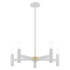 Livex Lighting Copenhagen 5 - Light Chandelier in  White - 4 of 4