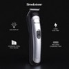 Brookstone - Hair & Beard Trimmer Kit, Precision Grooming for Hair, Beard, & Body with Adjustable Combs, Charging Base & Accessories - 2 of 4