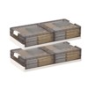 2-Pack Under Bed Storage Containers with Lids, Clear Plastic Bins with Latches, Stackable Underbed Organizer Boxes for Clothes, Shoes, Towels - 4 of 4