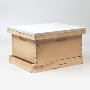 Lehman's Beekeeping Hive Kit, Includes 1 Deep Box with 10 Frames, Telescoping Metal and Inner Cover, Screen Bottom, Assembled Wood, Amish Made - 1 of 4