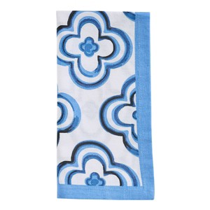 Patricia Heaton Home Blue Geo Printed Napkin Set of 4 - 1 of 3